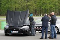 GT Prestige 2012 - Montlhéry - Jaguar XKR-S Convertible noir 3/4 avant gauche porte & capot ouverts