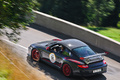 GT Rally 2011 - Porsche 997 GT3 RS MkII anthracite 3/4 arrière gauche filé vue de haut