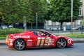 Ferrari 458 Spider rouge filé