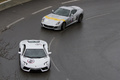 Rallye de Paris GT 2012 - Lamborghini Aventador blanc & Ferrari 599 GTO Historique vue de haut