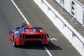 Rendez-Vous Ferrari 2012 - barquette 348 rouge/bleu 3/4 arrière gauche vue de haut