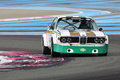 Roulage circuit Paul Ricard HTTT - Le Castellet - BMW 3.0 CSL blanc/vert 3/4 avant droit