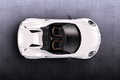 Alfa Romeo 4C Spider - blanc - vue de dessus