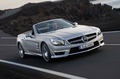 Mercedes SL63 AMG gris mate 3/4 avant droit travelling penché 2