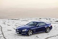 Mercedes SL65 AMG R231 bleu 3/4 avant gauche fermé vue de haut 2