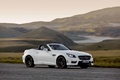 Mercedes SLK 55 AMG blanc 3/4 avant droit filé