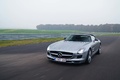 Mercedes SLS AMG Roadster anthracite satiné/mate 3/4 avant gauche travelling