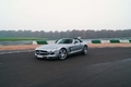 Mercedes SLS AMG Roadster anthracite satiné/mate travers travelling 2