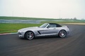 Mercedes SLS AMG Roadster anthracite satiné/mate travers travelling