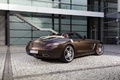 Mercedes SLS AMG Roadster marron 3/4 arrière droit