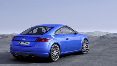 Audi TT 2015 - bleu - 3/4 arrière droit