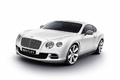 Bentley Continental GT 2010 blanc 3/4 avant gauche penché