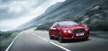 Bentley Continental GT V8 rouge 3/4 avant droit travelling penché 2