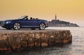 Bentley Continental GTC 2011 bleu 3/4 avant gauche