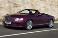 Bentley Continental GTC 2011 violet 3/4 avant gauche travelling penché