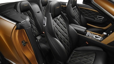 Bentley Continental GTC Speed 2015 - orange - habitacle 2
