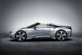 BMW i8 Spyder - grise - profil gauche