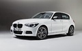 BMW M135i - blanche - 3/4 avant gauche