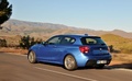 BMW M135i - bleue - 3/4 arrière gauche