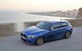 BMW M135i - bleue - 3/4 avant gauche