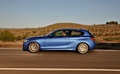 BMW M135i - bleue - profil gauche