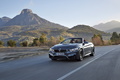 BMW M4 Cabrio 2014 - grise - 3/4 avant gauche dynamique