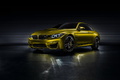 BMW M4 Concept - jaune or - 3/4 avant gauche