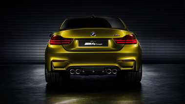 BMW M4 Concept - jaune or - face arrière