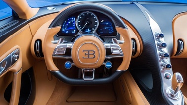 Bugatti Chiron bleu/bleu tableau de bord