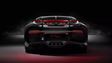 Bugatti Chiron Sport rouge/noir face arrière