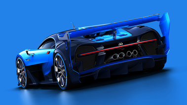 Bugatti Vision GranTurismo - Bleu - 3/4 arrière gauche