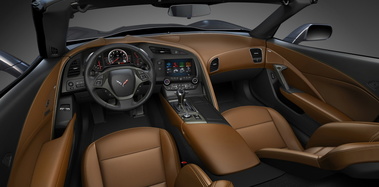 Corvette Stingray 2014 - grise - habitacle