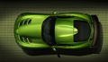 Dodge Viper Stryker Green - vue de dessus