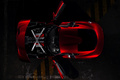 SRT Viper GTS 2013 - rouge - vue de dessus, capot et portes ouvertes