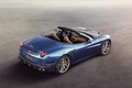 Ferrari California T bleu 3/4 arrière droit vue de haut