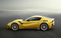 Ferrari F12 TDF jaune profil