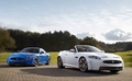 Jaguar XKR-S Convertible blanc & XKR-S bleu 2