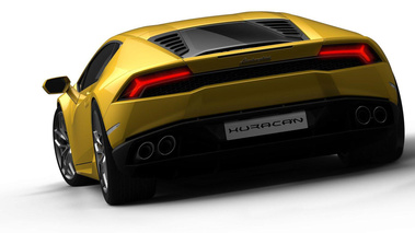 Lamborghini Huracan LP 610-4 - jaune - 3/4 arrière gauche