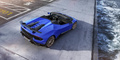 Lamborghini Huracan Performante Spyder bleu mate 3/4 arrière droit