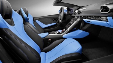 Lamborghini Huracan Spyder - Bleu - Habitacle