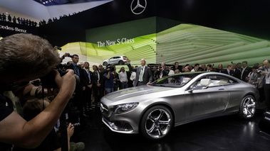 Mercedes Classe S Coupé Concept - gris - 3/4 avant gauche