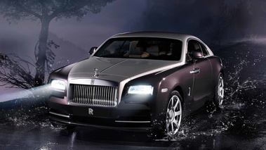 Rolls Royce Wraith marron/beige 3/4 avant gauche