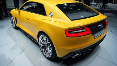 Audi Sport Quattro Concept jaune 3/4 arrière gauche
