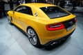 Audi Sport Quattro Concept jaune 3/4 arrière gauche