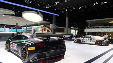 Lamborghini Gallardo SuperTrofeo noir mate 3/4 arrière gauche
