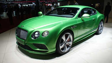 Bentley Continental GT Speed vert 3/4 avant gauche