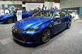 Lexus GS-F bleu 3/4 avant gauche