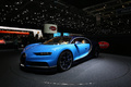 Salon de Genève 2016 - Bugatti Chiron bleu/bleu 3/4 avant gauche 