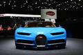 Salon de Genève 2016 - Bugatti Chiron bleu/bleu face avant