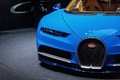 Salon de Genève 2016 - Bugatti Chiron bleu/bleu phare avant